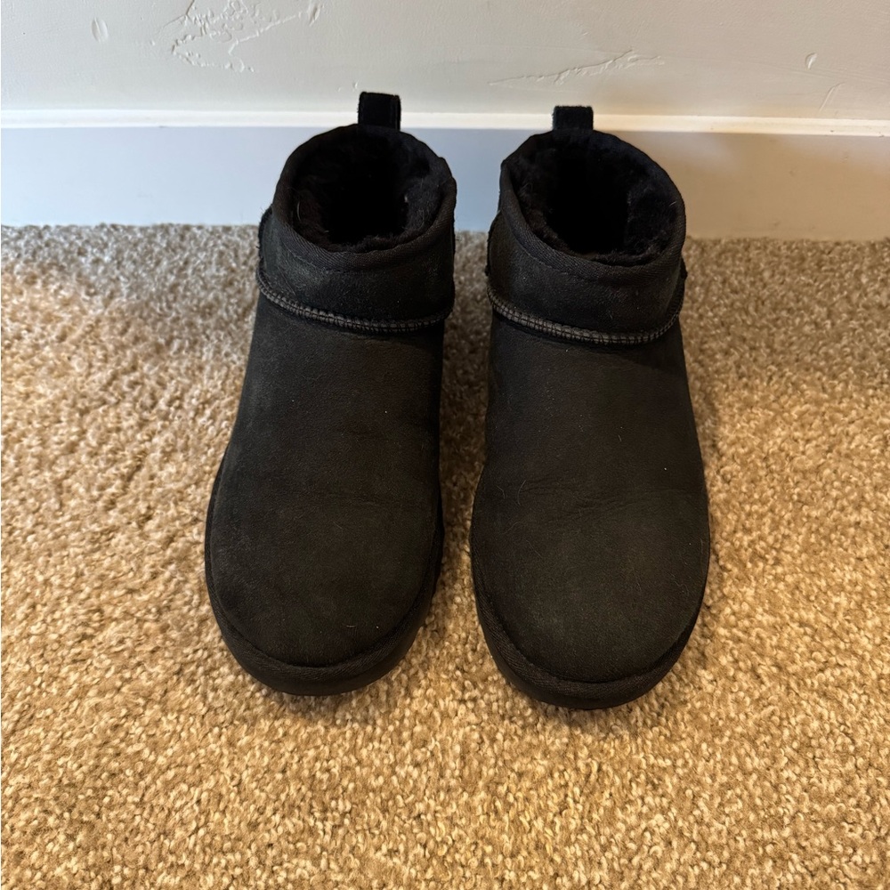 Ugg Classic Ultra Mini Black Boots